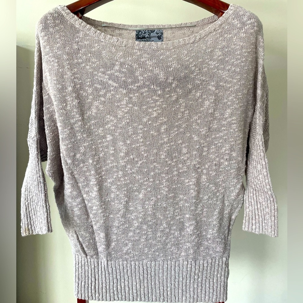 Guess metallic dolman sleeve sweater